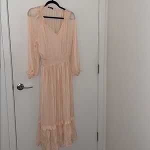 Zara pink maxi dress